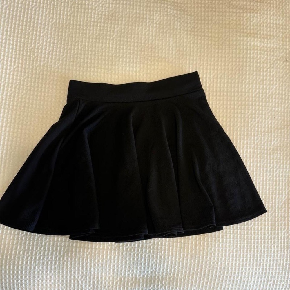 Women's Black Circle Skirt — Flared Skater Style
